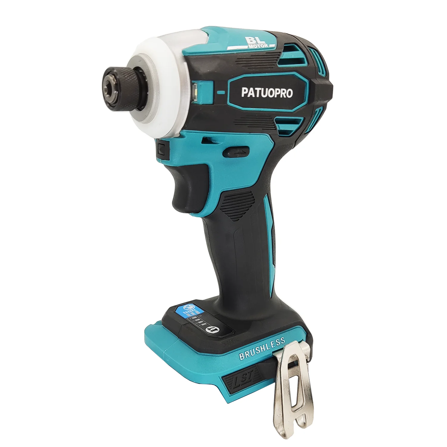 Cordless Brushless Impact Driver Kit Electric Screwdriver 4-Speed 1/4-Inch Hex 2-LED Light for Makita 18v Battery(No Battery)