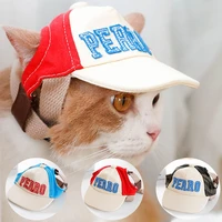 pet cap summer dog cute alphabet cap casual cat hat small dog outdoor hat pet products
