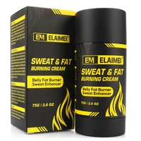 75g elaimei mens rotating abdominal muscle cream shaping sports partial perspiration belly fitness oil cream unisex slim cream
