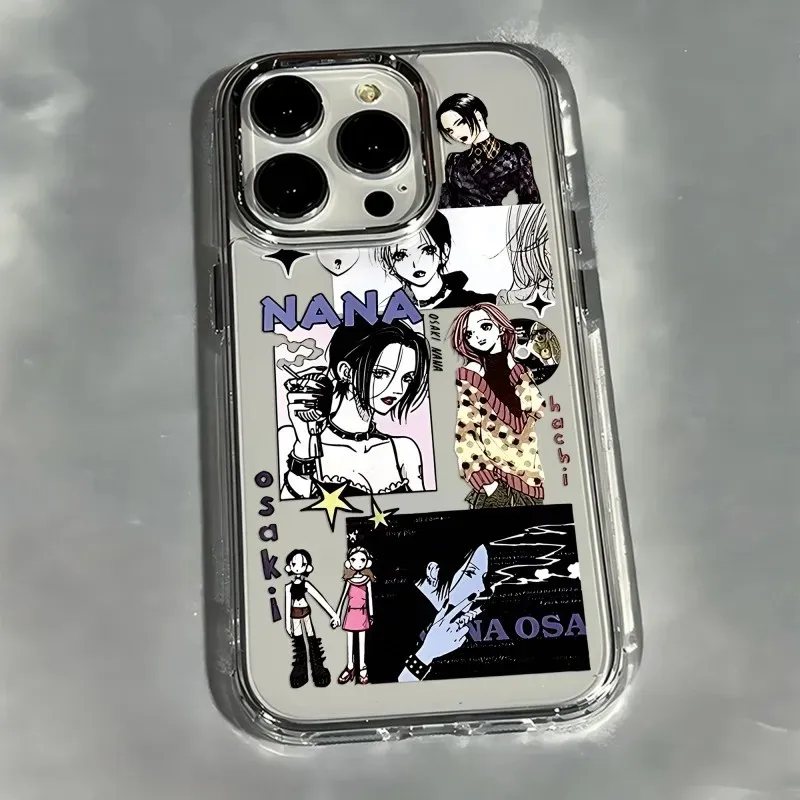Фото Стильный чехол Y2K Nana Osaki для Samsung Galaxy S26 S25 S24 S23 S22 S21 S20 Note20 FE Ultra Edge Plus 4G 5G, прозрачный №3
