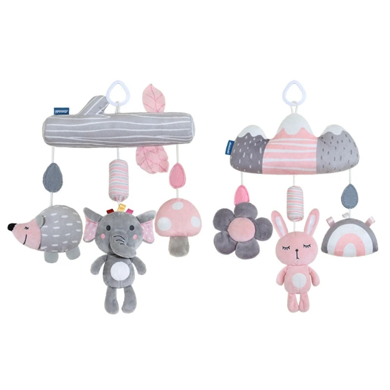 

Детские Мультяшные подвесные погремушки, мягкая плюшевая подвесная игрушка для коляски для раннего развития
