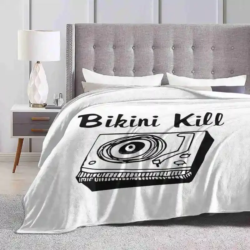 Убить бикини Kill Logo-черный новейший супермягкий теплый цвет тонкое одеяло убивает