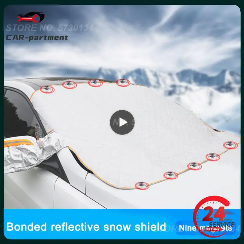

Protective Cover Anti-frost Aluminized Film Snow Cover Anti-ultraviolet Car Windshield Sunshade Car Accessories Waterproof