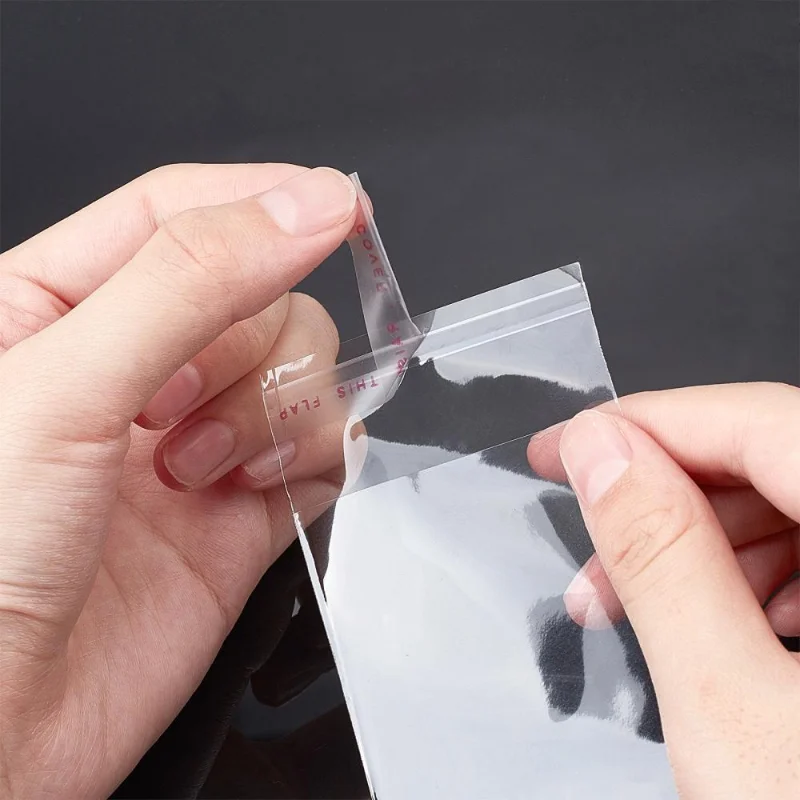 1000Pcs Wholesale OPP Cellophane Bags Clear Self-Adhesive Sealing Bag Jewelry Storage Pouch Wedding Party Candy Cookies Packing