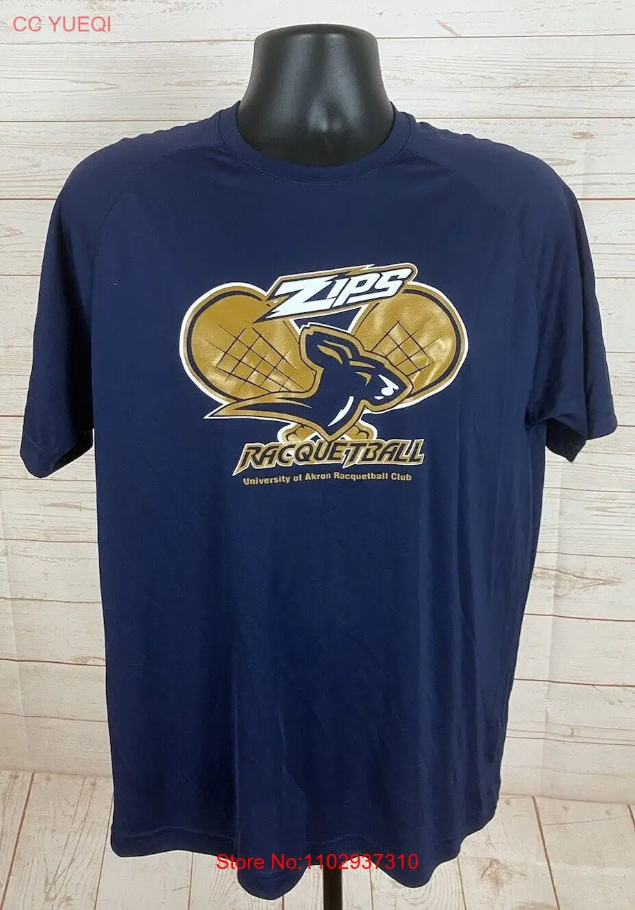 Akron застежка-молния Raquetball Клубная Мужская рубашка для взрослых большие синие с