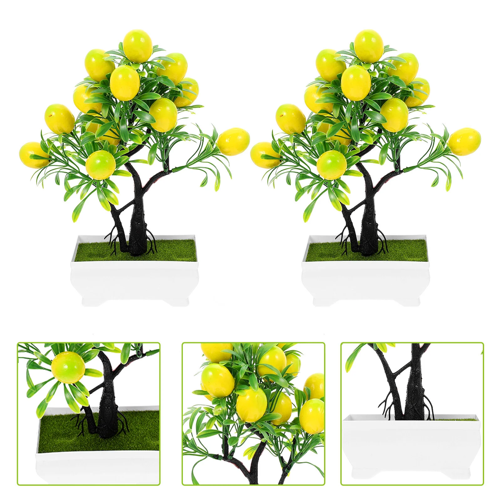 

Искусственный лимон в горшке, искусственное дерево бонсай, настольные украшения, искусственные декорации, бонсай, имитация фруктов