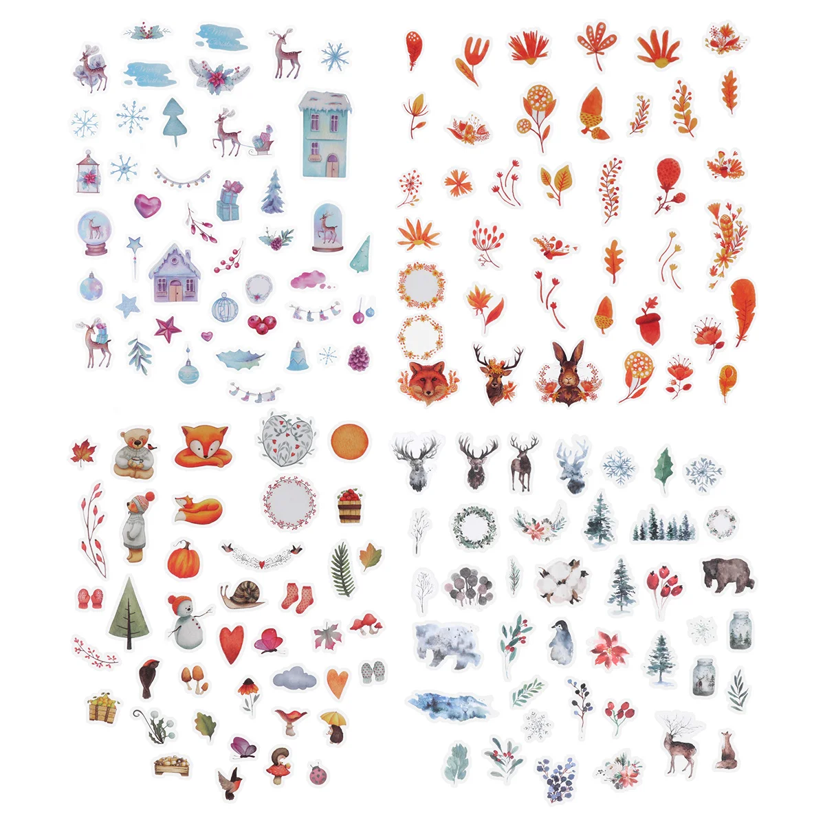 

Stickers Scrapbookdecals Sticker Diy Album Photo Clings Window Cute Holiday Scrapbooking Set Pretty Decor Christmas Supplies
