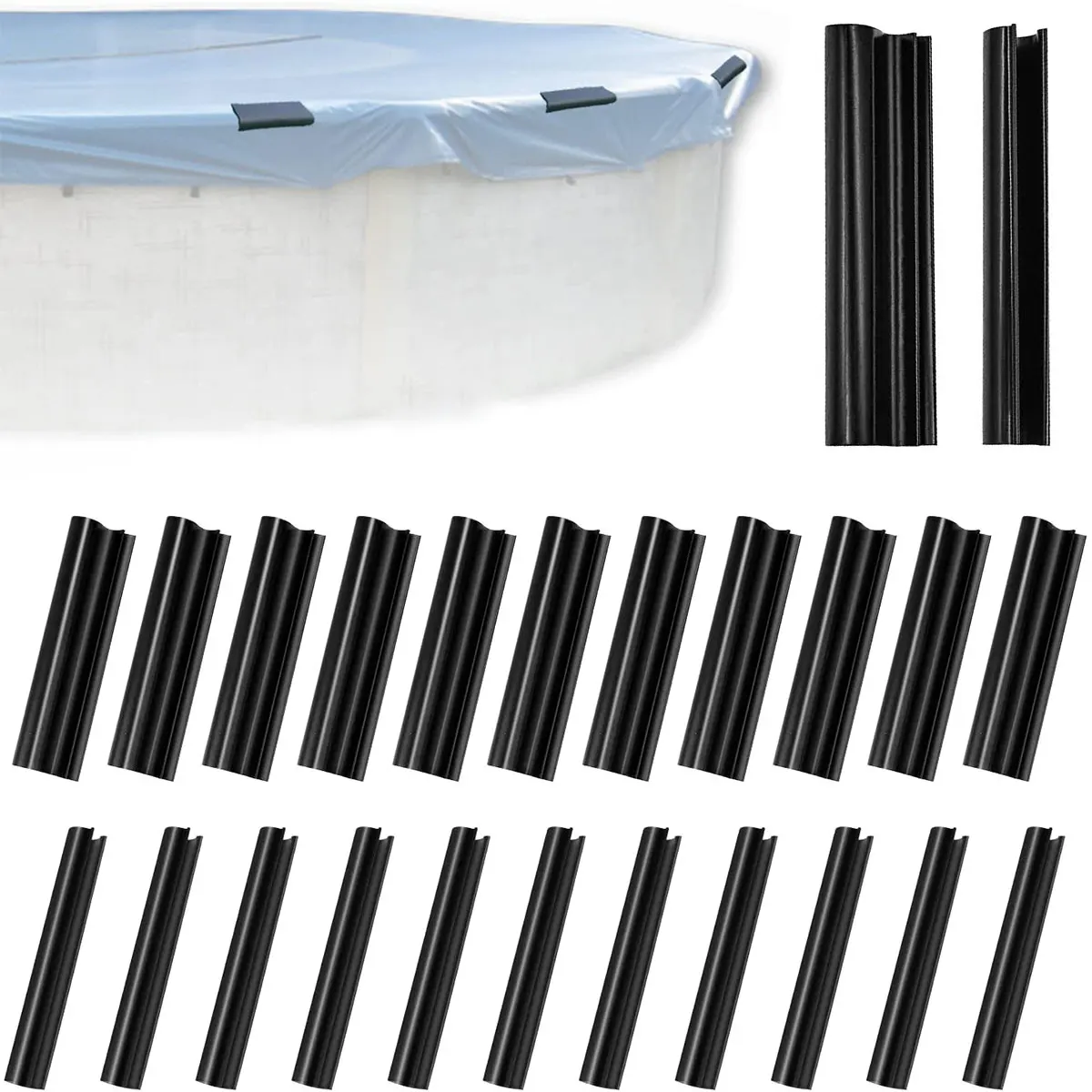 

24 шт., зажимы для крышки бассейна, многоразовые