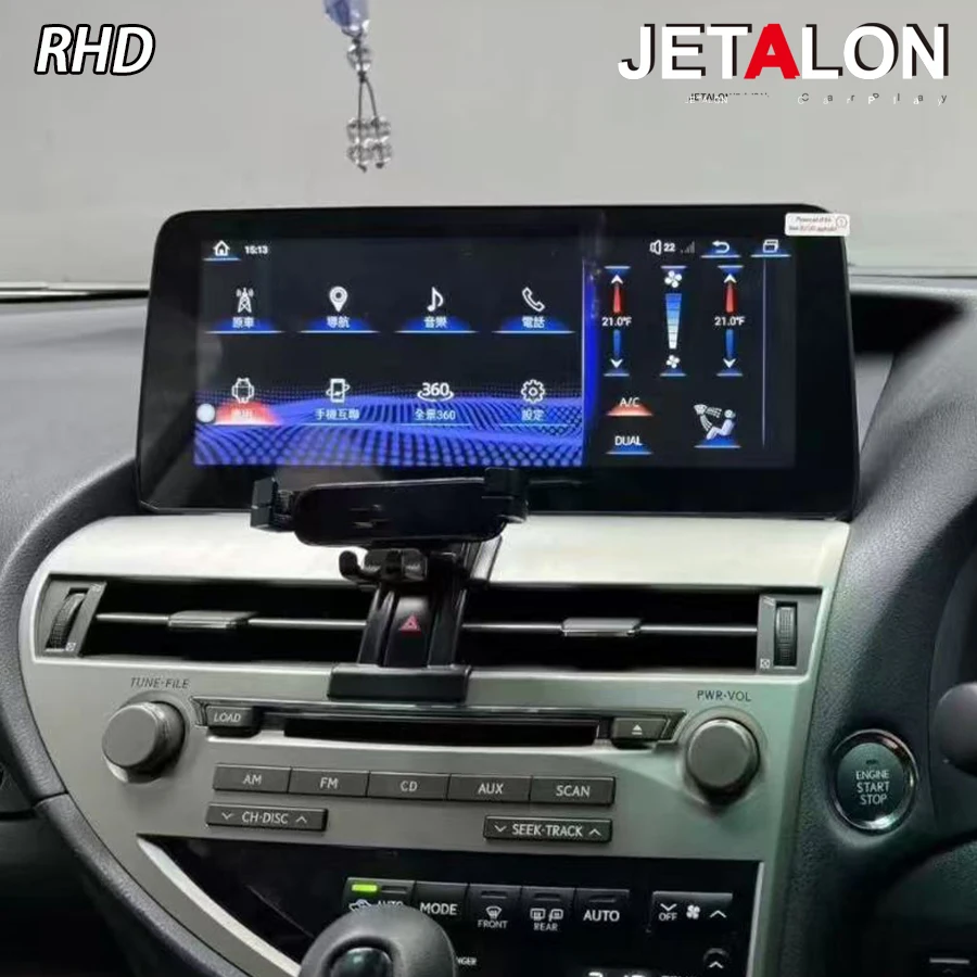 Фото Мультимедийный видеоплеер RHD 12.3'' на Linux для Lexus RX RX270 RX350 450 2009-2015 с CarPlay и Bluetooth №1