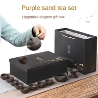 purple clay tea set kung fu tea set teapot