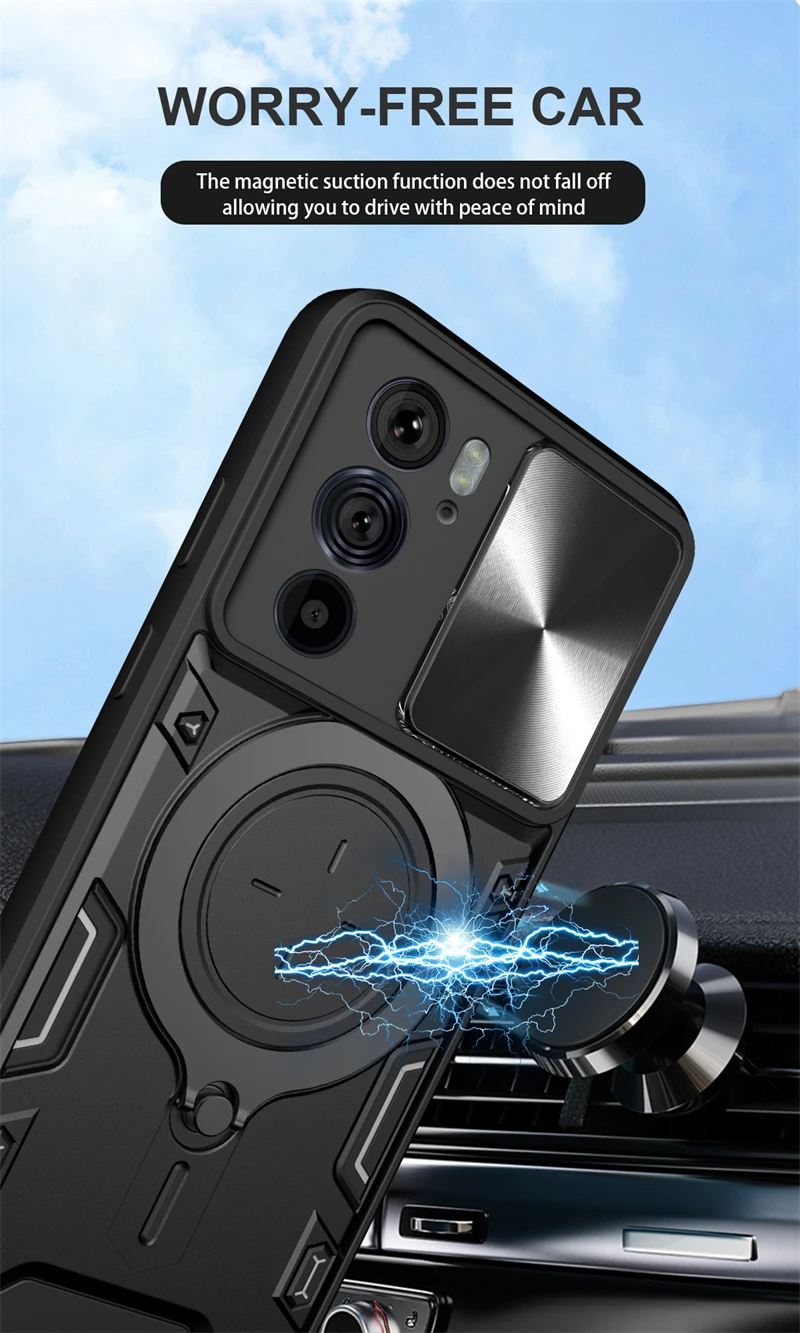 Для Motorola Mote Edge 30 Pro Ultra Lite Neo 30Fusion 5G чехол слайд-камера бронированный для Moto S30