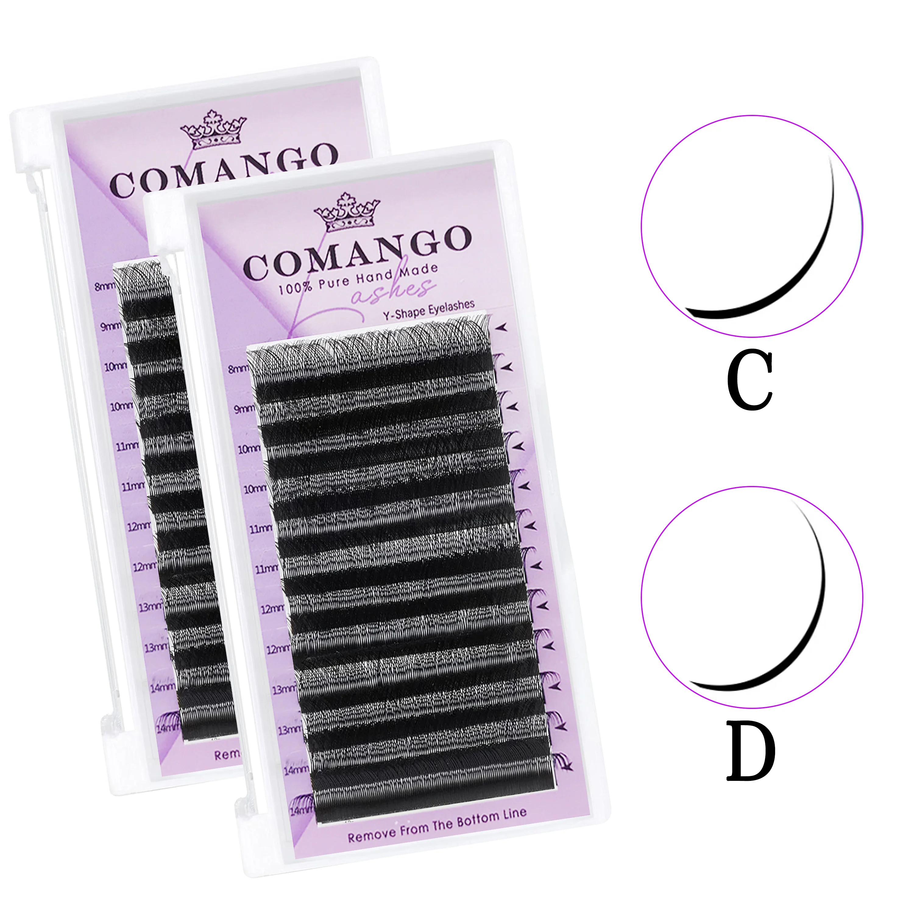 

Натуральные Черные Накладные ресницы CoMango ручной работы из высококачественной норки, супер мягкие ресницы для наращивания