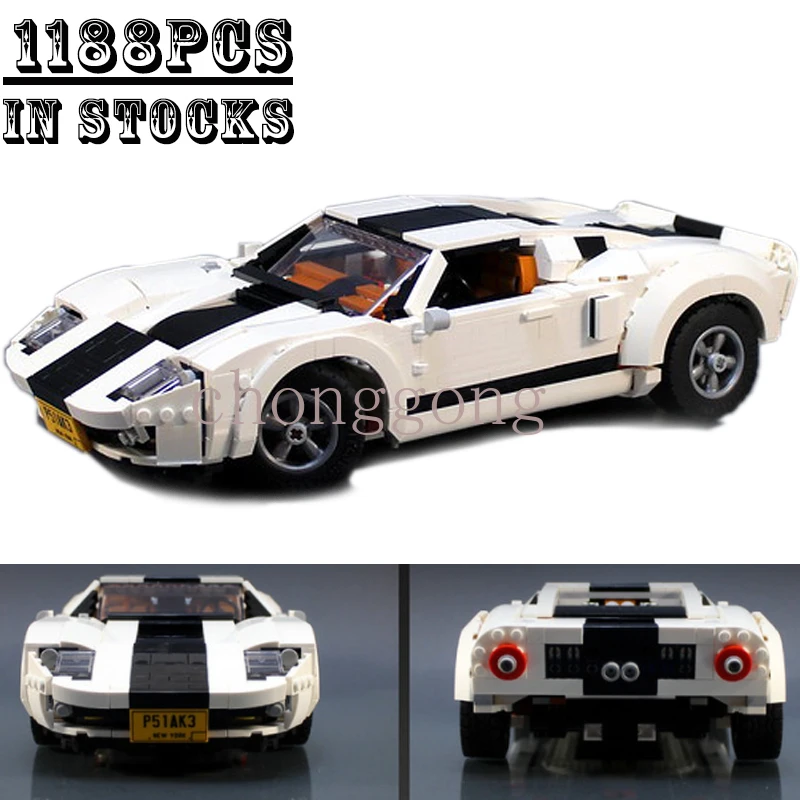 

2022 New Classic Sports Car GT40 And LC5000 Hypercar Super Racing Car Model Building Block Brick Assembly Children Toy Gifts