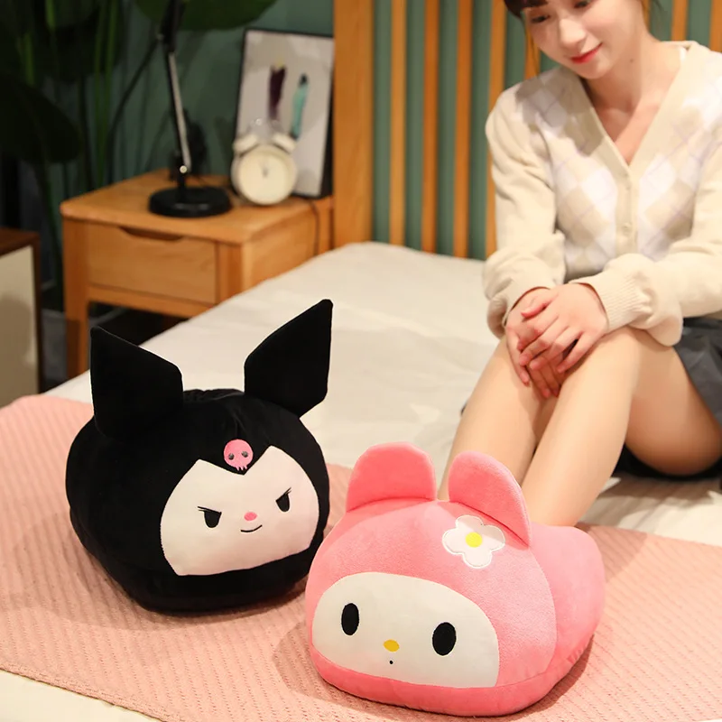 

Kawaii Sanrio Cinnamorol Kuromi Mymelody зимний теплый чехол для ног Милая мультяшная Девушка Спальня теплая нога Девушка Теплый Рождественский подарок