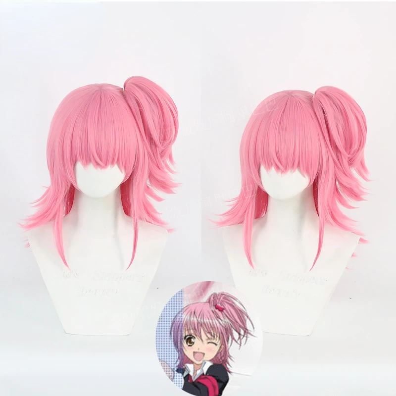 

Мультяшный Shugo Chara Аму Хинамори розовый доки Мики СУУ ран косплей синтетические волосы термостойвечерние + бесплатная шапочка для парика