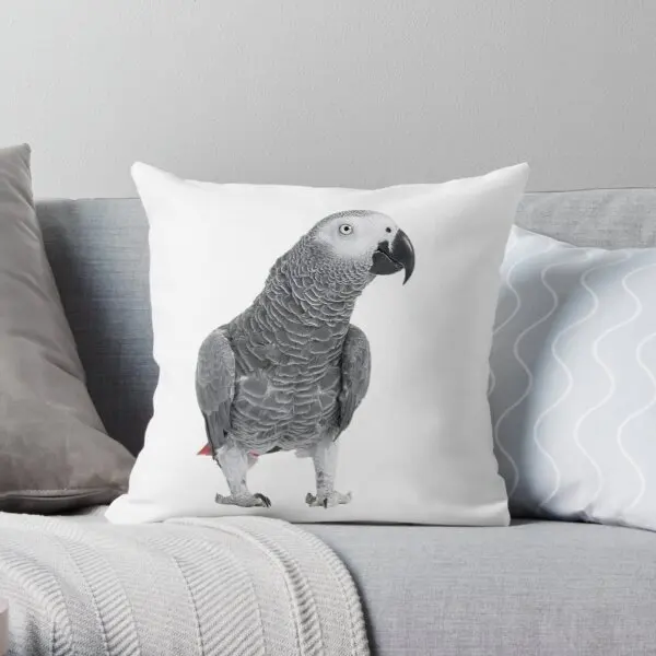 

African Grey Parrot Printing Throw Pillow Cover Soft Sofa Decorative Throw Car Office Cushion Anime Fashion Pillows not include