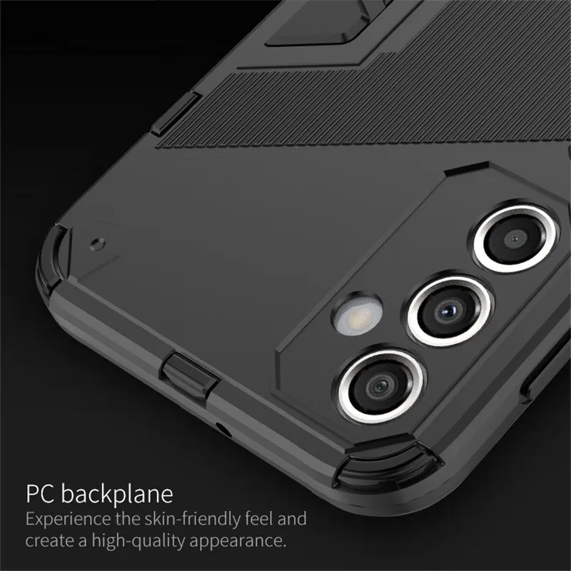 For Samsung Galaxy A24 4G Case For Samsung A24 Cover Punk Style Hard Armor Bracket Bumper For Samsung Galaxy A24 Fundas