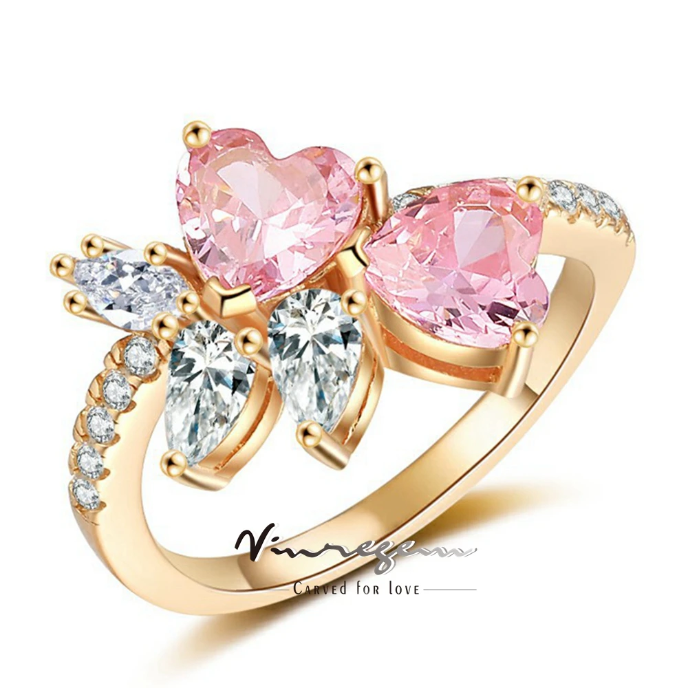 Vinregem 6*6 мм сердце огранки лабораторный сапфир высокоуглеродистый бриллиант