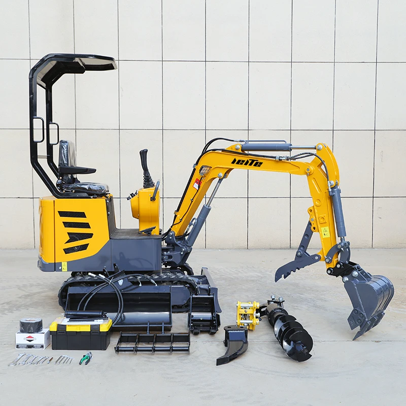 Chinese LT1010 mini excavator small digger crawler excavator 1ton 2 ton new bagger for sale