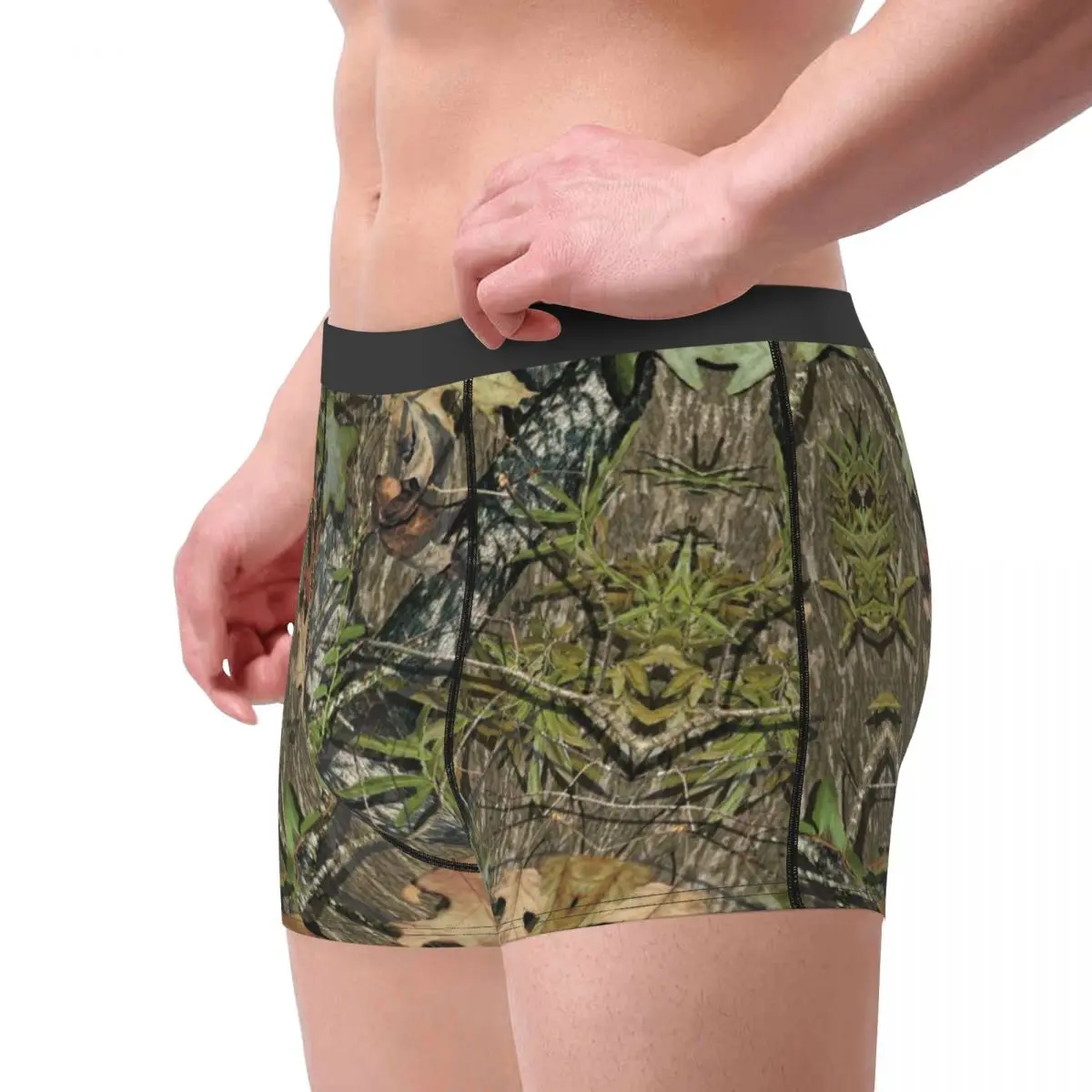 Фото Valentine's Day Male Real Tree Camouflage Camo Pattern Underwear Boxer Briefs Stretch Shorts Panties Underpants For Husband №3