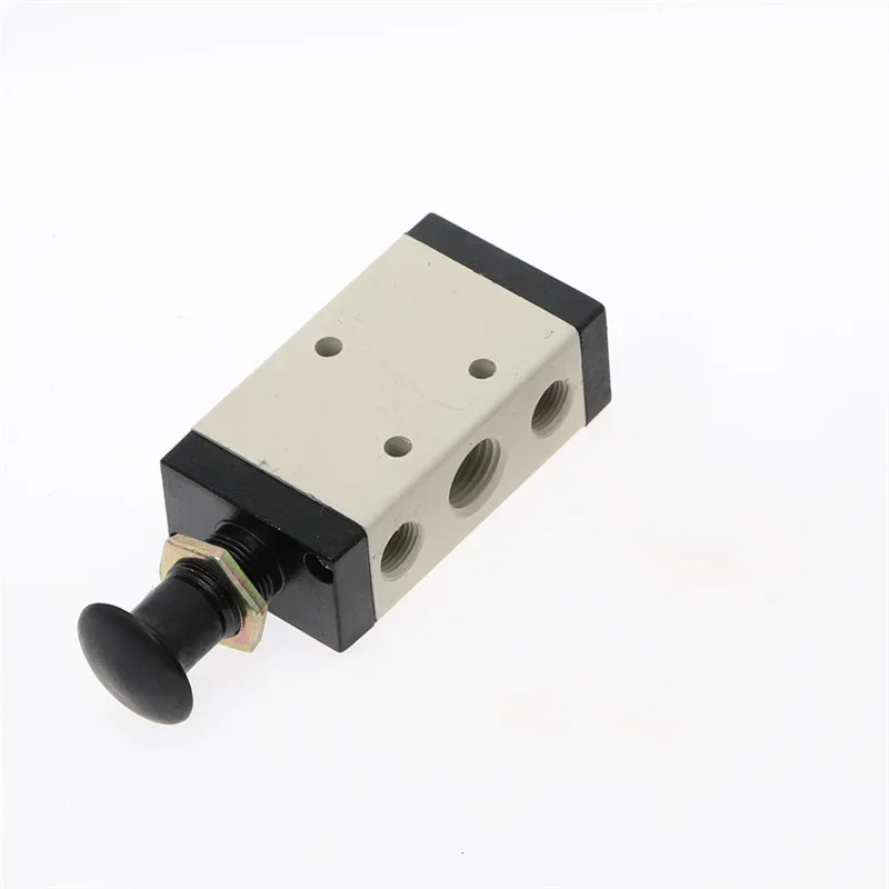 

Реверсивный клапан 1/4 дюйма, 2-позиционный, 5-портовый, воздушные ручные клапаны 4R210-08, пневматический регулирующий клапан с фитингами, воздушный глушитель