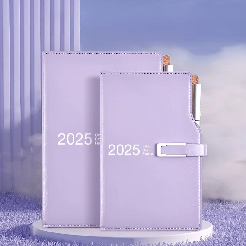 Фото Планировщик «Повестка дня 2025», органайзер для канцелярских принадлежностей, блокнот A6 A5 и журнал Canlendar, блокнот-пуля, ежедневный альбом для рисования, записная книжка №1