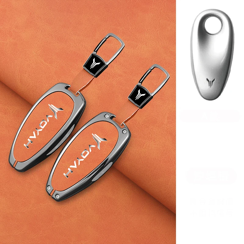 

Кожаный Автомобильный брелок для ключей из цинкового сплава, оболочка для Voyah Free I-Land Dreamer 2021-2023, аксессуары для защиты автомобильных ключей