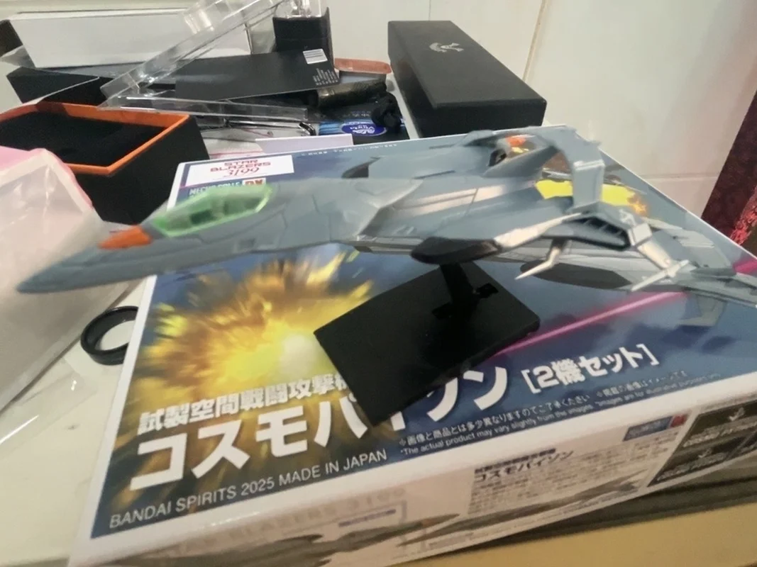 Фото Оригинальная аниме-фигурка Bandai MECHA COLLECTION DX, пробное производство космоса, боевая атака, самолет, игрушки, подарок №2