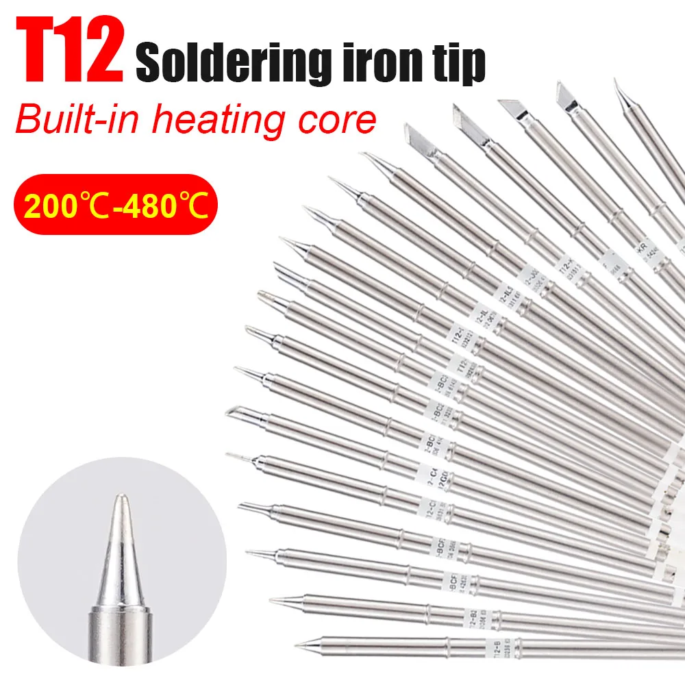 

T12 Series Electric Solder Iron Tips For Hakko FX-951 FX-952 Soldering Rework Station Welding Sting DIY Soldering Station Kits