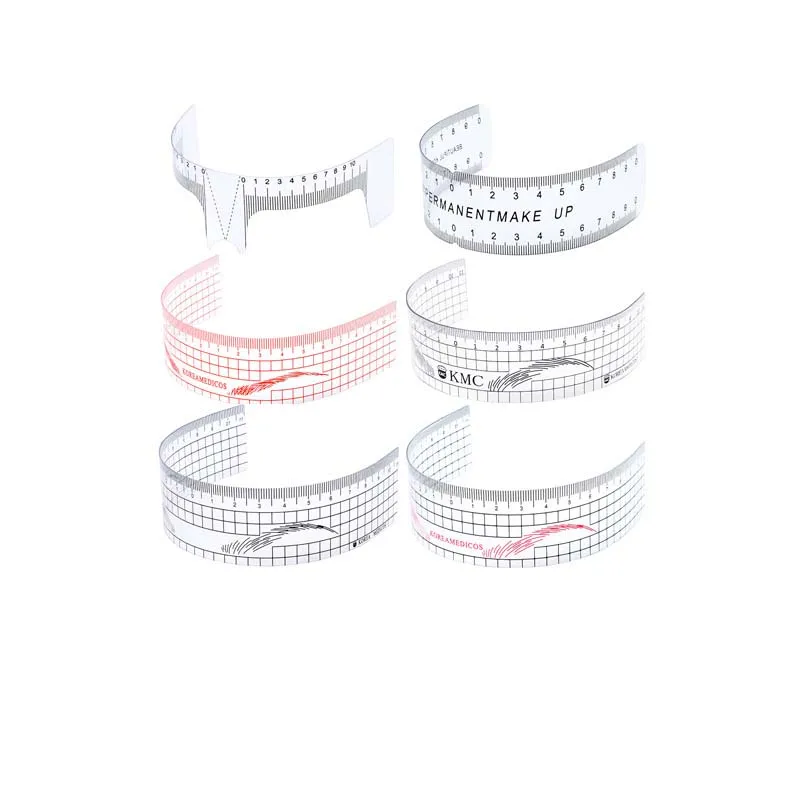 

Reusable Semi Permanent Eyebrow Ruler Eye Brow Measure Tool Eyebrow Guide Ruler Microblading Calliper Stencil Makeup