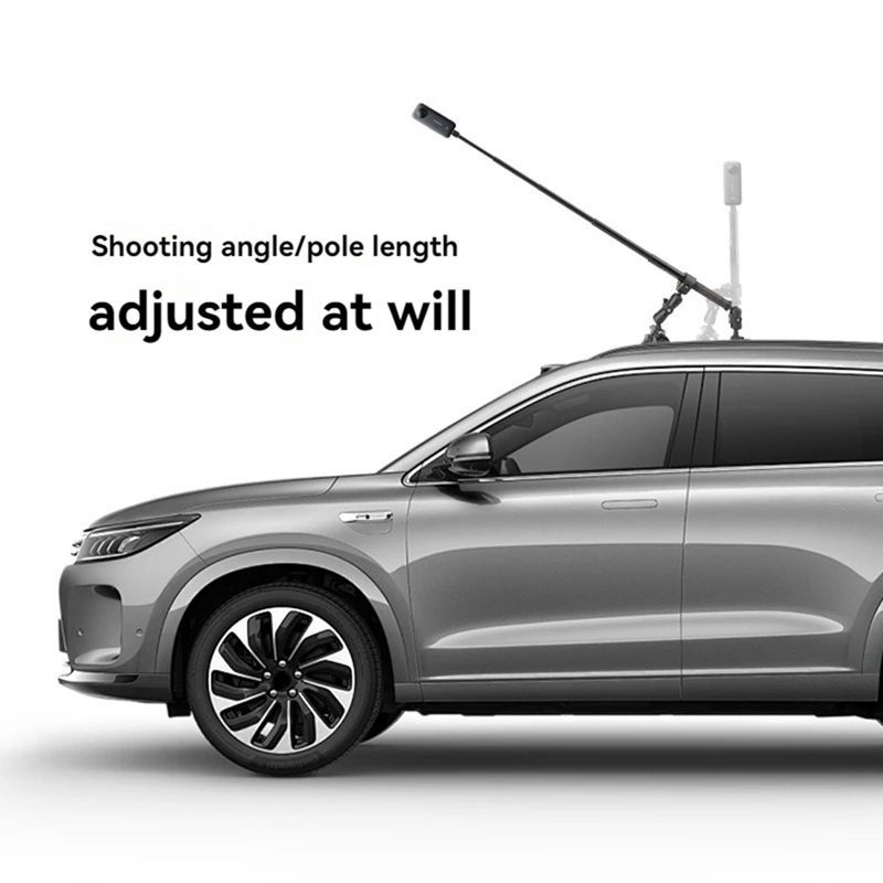 Car Suction Cup Mount Kit With Invisible Selfie Stick Ball Head Adapter For Insta360 X4 X3 Action Camera Accessories