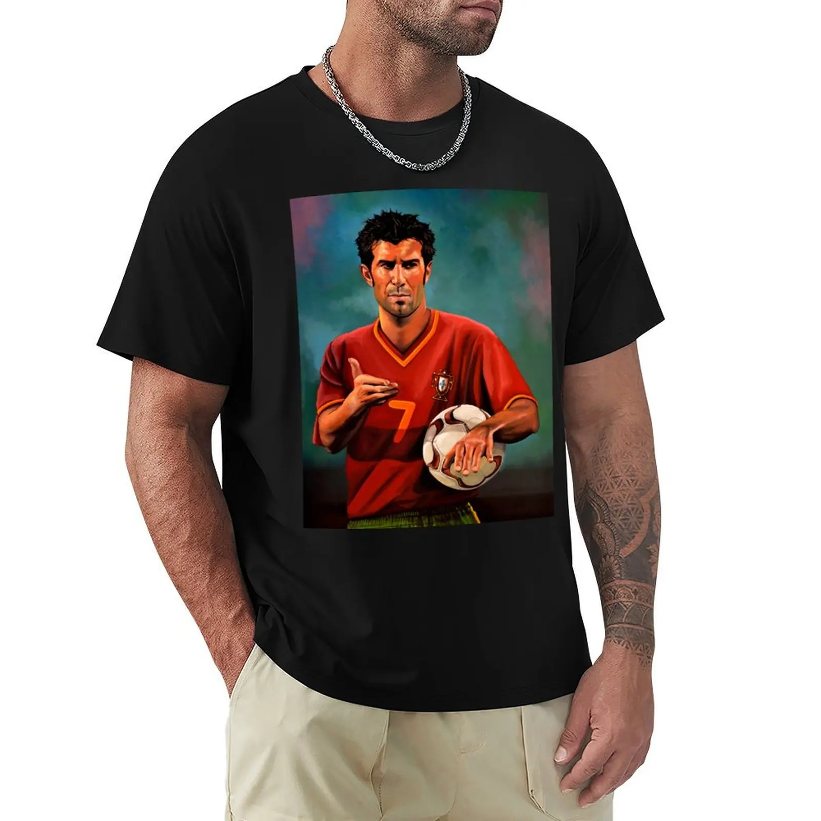 Футболка Luis Figo Painting баскетбольные футболки с рисунком простые мужские