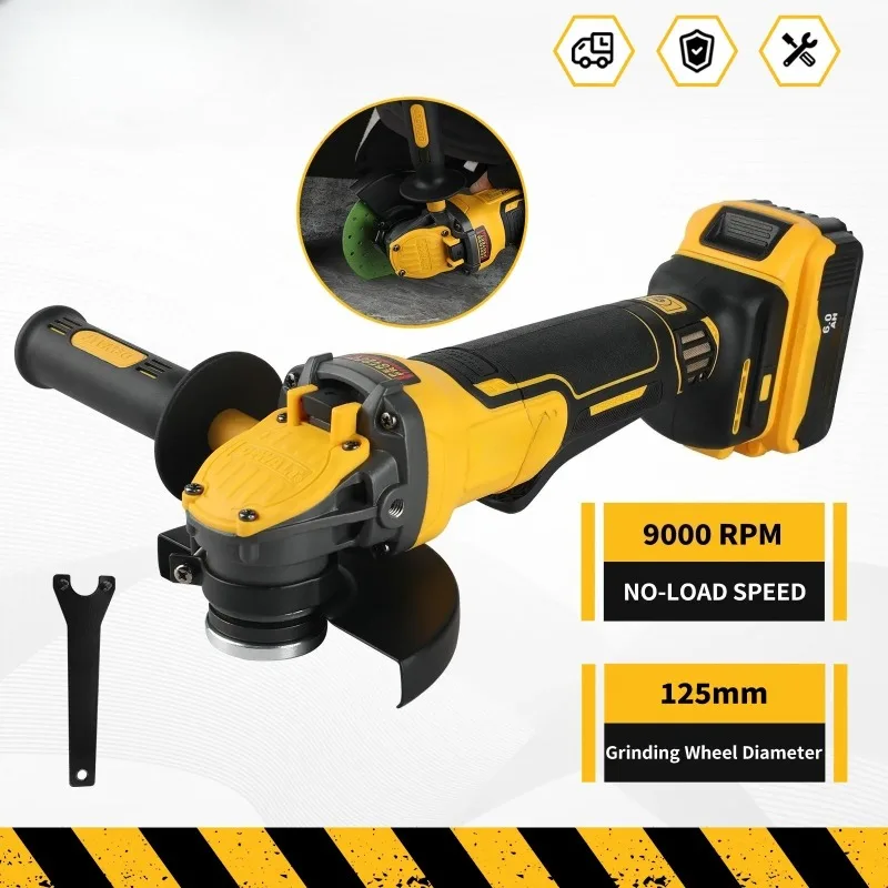Фото Бесщеточная шлифовальная машина DCG416 20V Max (без аккумулятора и зарядного устройства) Это передовой инструмент для различных задач, обеспечивающий надежность. №3