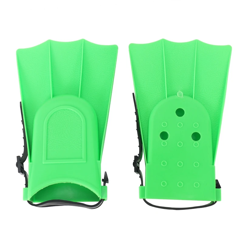

Kids Adults Adjustable Fins Swimming Diving Swimming Fins - Green, S: 25-30