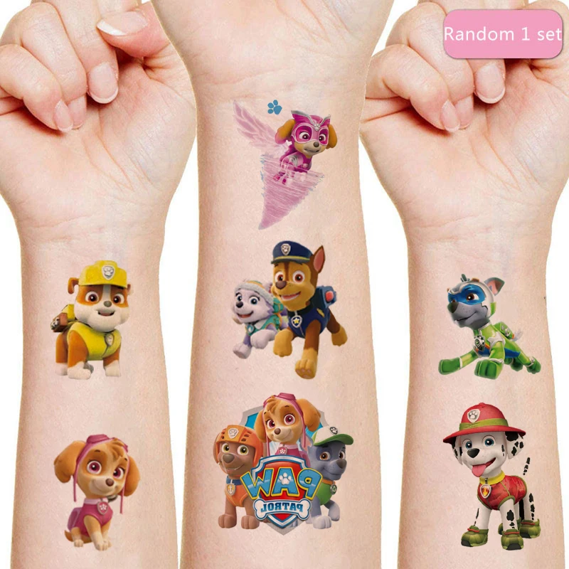 Наклейка с татуировкой Щенячий патруль игрушки для щенков Чейз аниме наклейки
