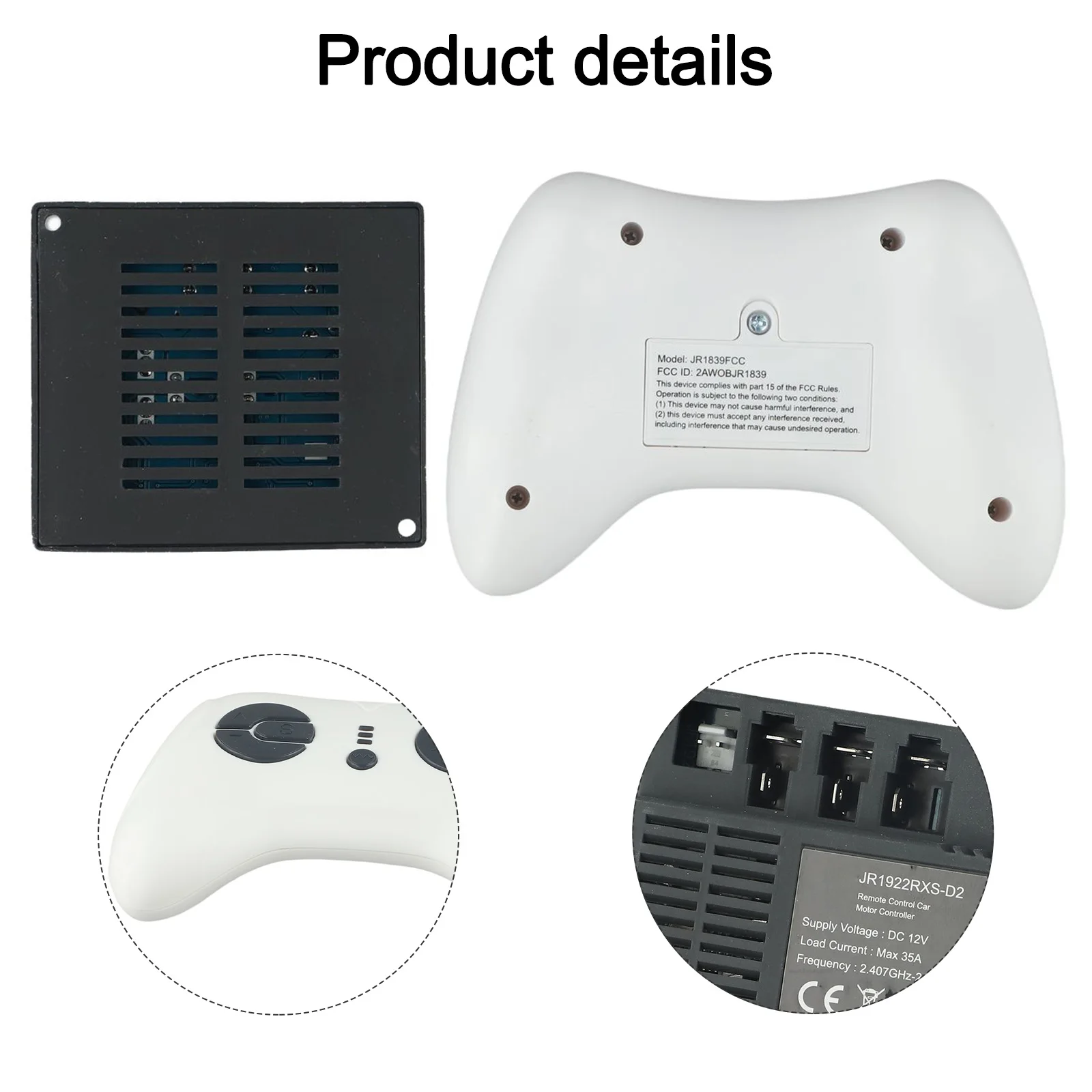 JR1922RXS-D2 12 В детский электрический игрушечный автомобиль 2 4G приемник с