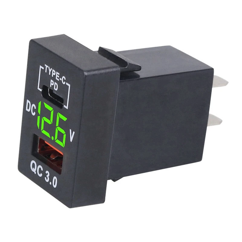 2 шт. автомобильное зарядное устройство USB Type-C