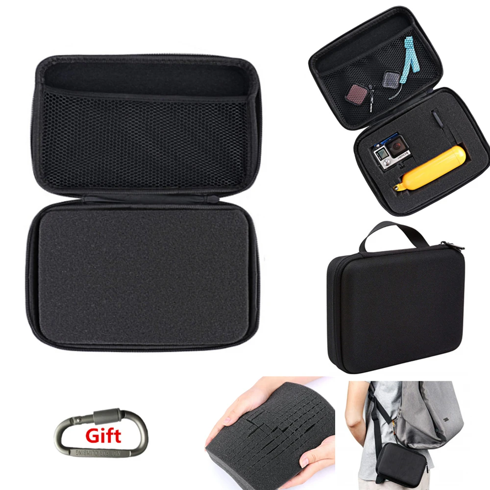 

2023 New Middle Action Camera Carrying Case Protective Bag for Gopro Hero 11 10 9 8 7 for YI4k DJI ENEK SJ Accessories Mount Box