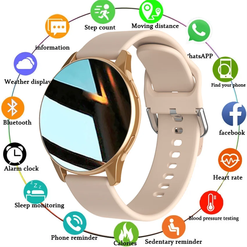 

Смарт-часы Liwhealth для женщин с поддержкой Bluetooth, пульсометром, тонометром и защитой класса IP67