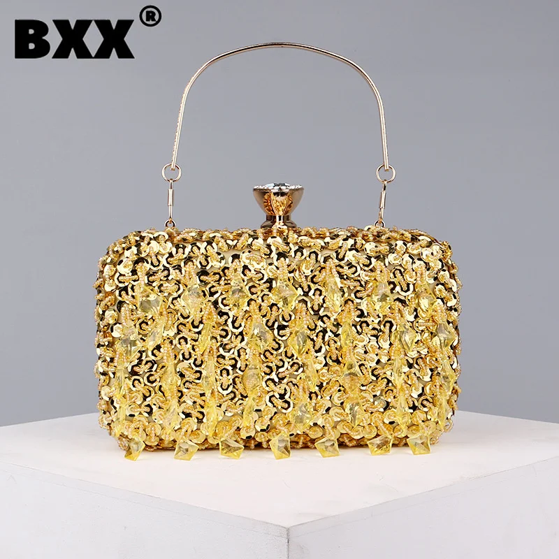 

[BXX] Evening Bag Flower Banquet Shoulder Bags Luxury For Women Party Fashion Versatile Trend New Female Portable Handbag 8Q0223
