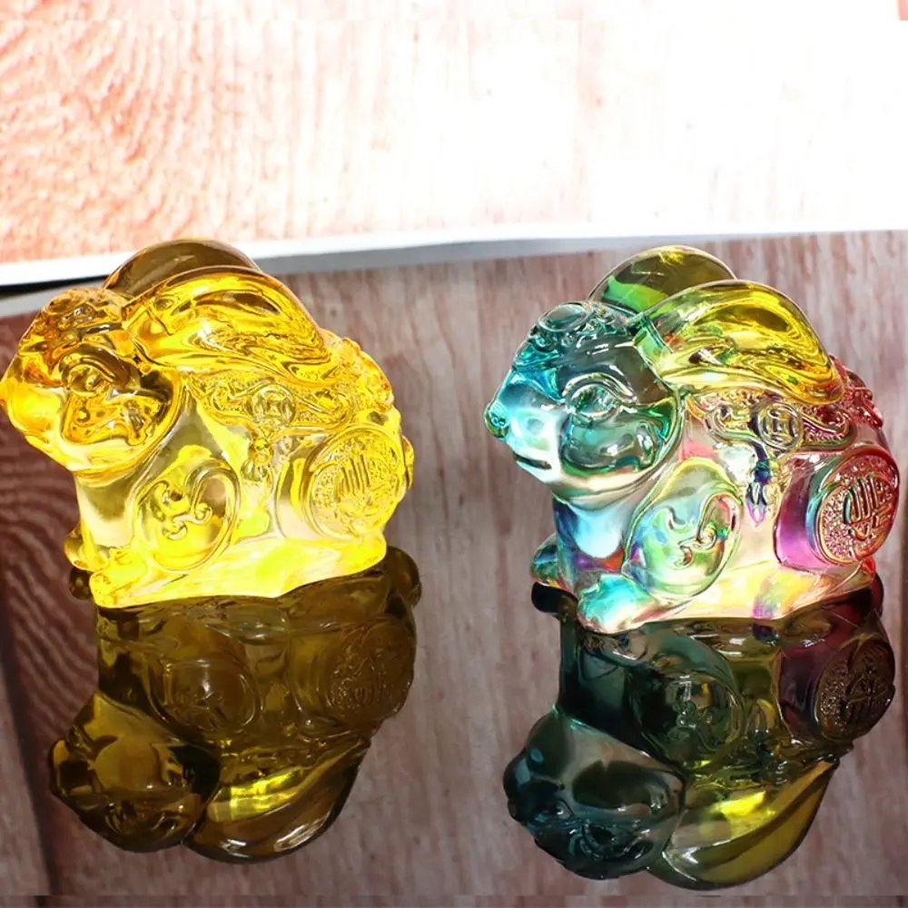 Украшение для дома, стеклянное Хрустальное украшение, кролик со знаками Зодиака, креативное домашнее украшение, автомобиль для гостиной, подарок на день рождения Украшение для дома, стеклянное Хрустальное украшение, кролик со знаками Зодиака, креативное домашнее украшение, автомобиль для гостиной, подарок на день рождения