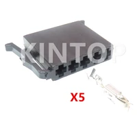 1 set 5 pins automobile electric wire unsealed socket with terminal 1h0953635 auto plastic housing connector