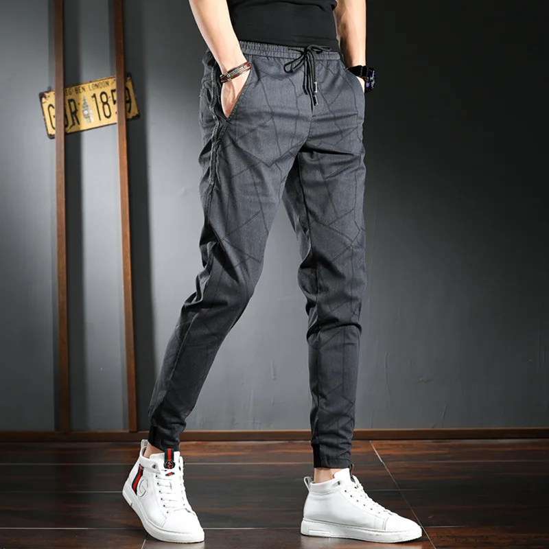 

Casual Slim-fitting Cargo Pants Jogger Men Dress Pants Streetwear Straight Trousers Office Trip Japanese Fashion Mens Clothing