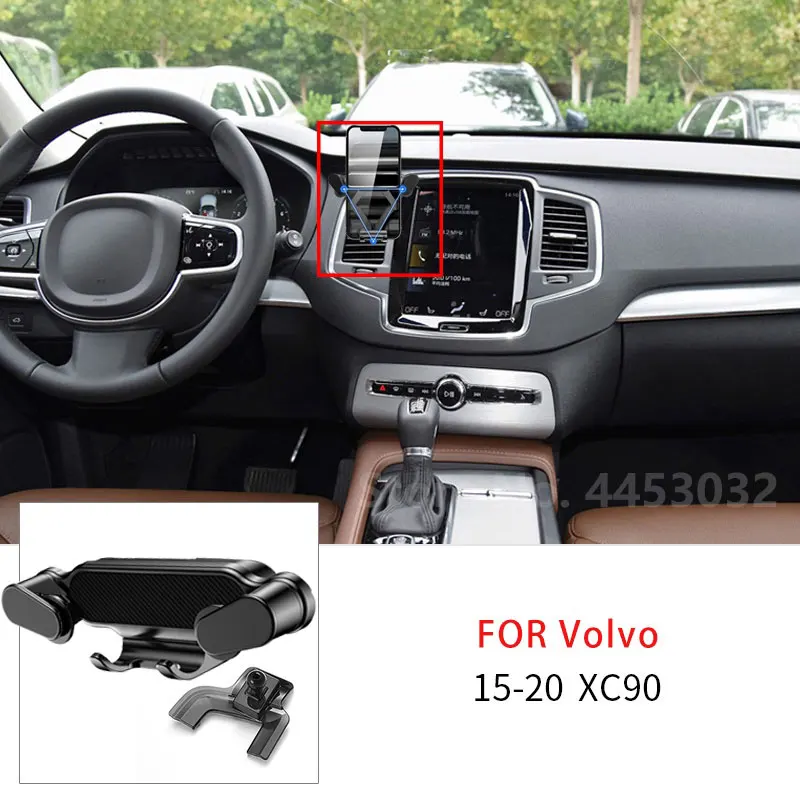 Gravity Car Mobile Phone Holder For Volvo XC90 2016 2017 2018 2019 2020 Air Vent Mount Stand GPS Support Bracket Accessories