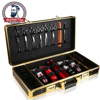 barber suitcase hair stylist traveling hairdressing clipper tools carrying case portable organizer number lock box