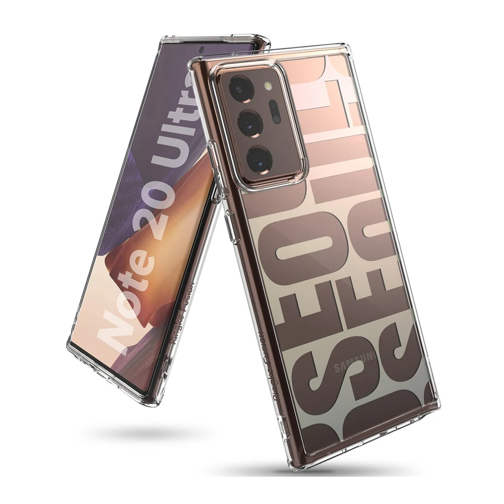 

Fusion for SAMSUNG Galaxy Note 20 Ultra Silicone Case Flexible Tpu Frame Transparent Hard PC Back Hybrid Note 20+ Cover