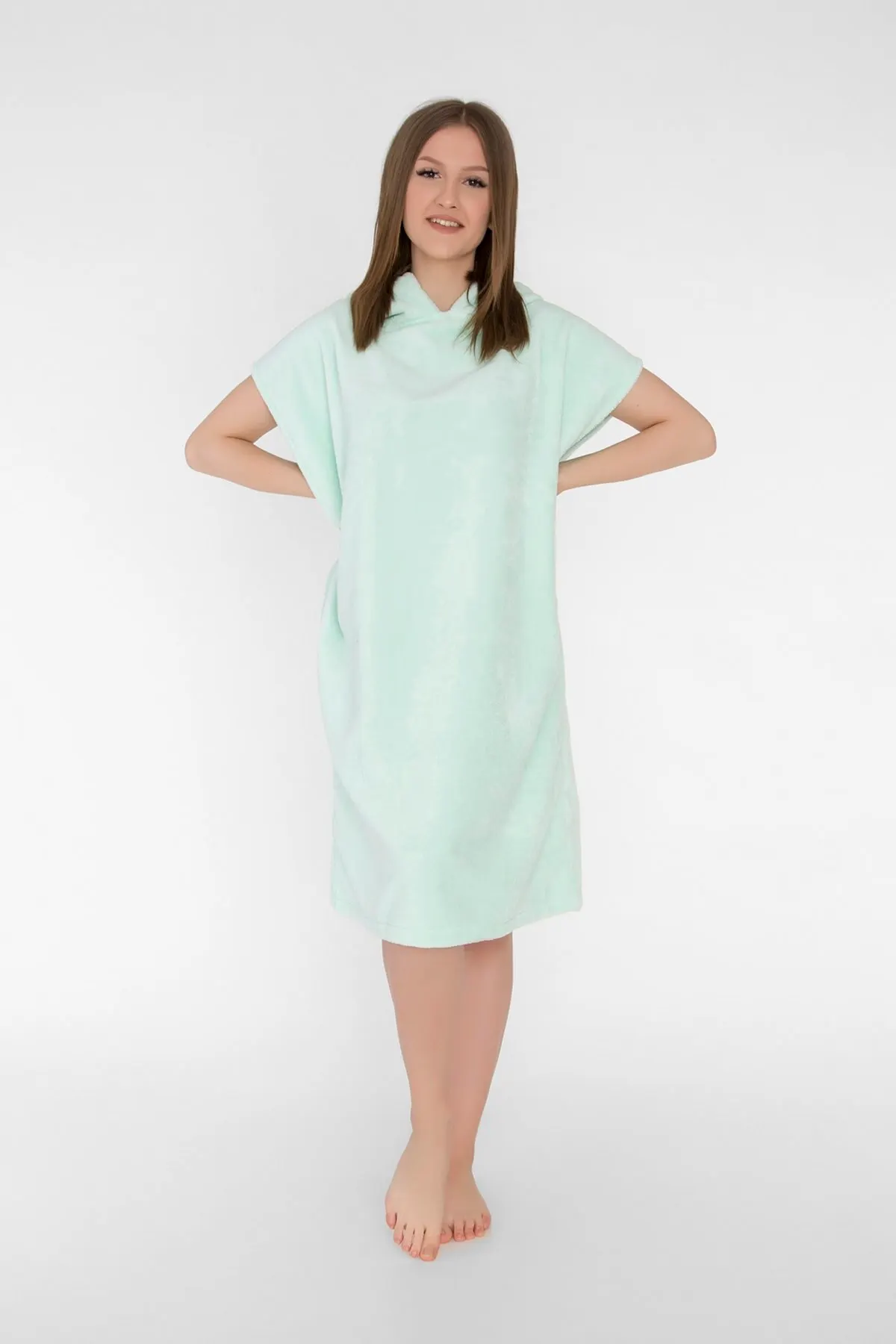 

Women's Pareo Surf Beach Poncho Hooded Beach Towel Surf Mint Swimwear Cover Up Dress Sexy Tunic Suit Beachwear