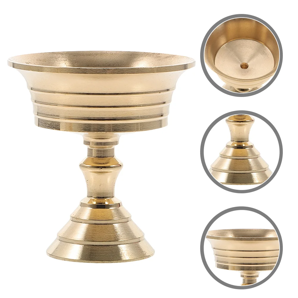 

Dining Room Table Decor Desktop Ornament Tealight Holder Holders Decorative Decorate Brass Ghee Lamp