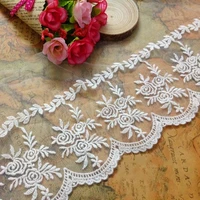 13cm wide cotton wire exquisite lace trim dress wedding sewing accessories mesh embroidered