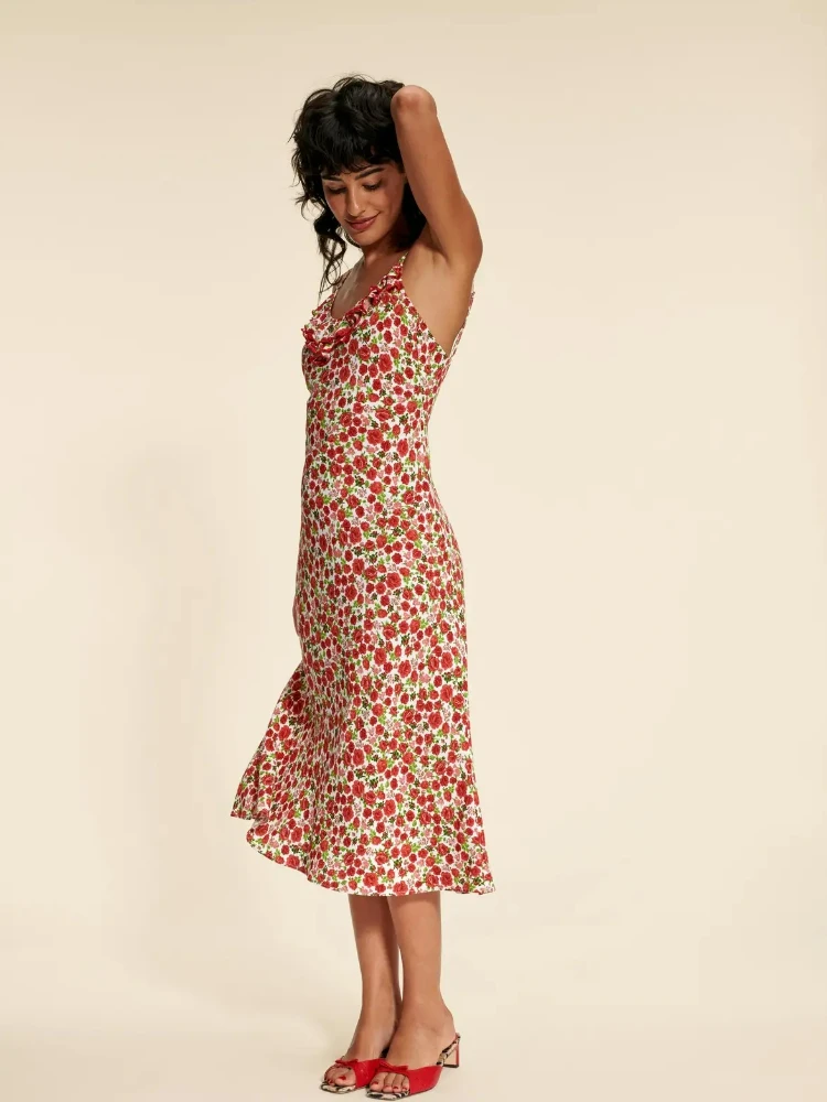 

Женское облегающее платье с цветочным рисунком, новый стиль весна-лето 2023